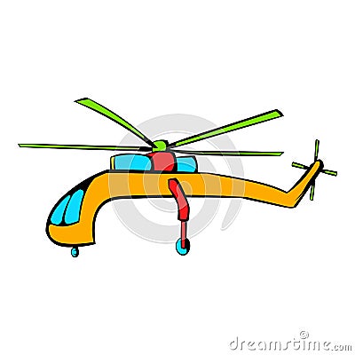 Helicopter icon, icon cartoon Vector Illustration