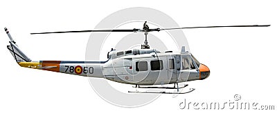 Helicopter isolated Stock Photo