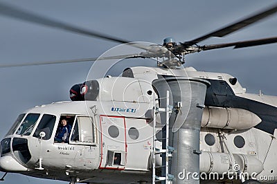Helicopter Mi 8 MTV 1 in Transylvania Editorial Stock Photo