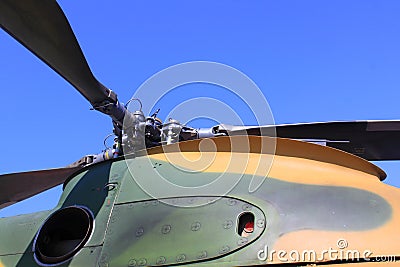 Helicopter rotors Stock Photo