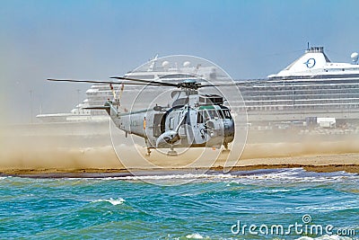 Helicopter Seaking Editorial Stock Photo