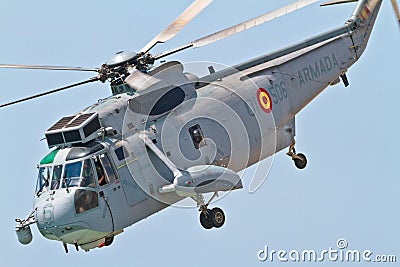 Helicopter Seaking Editorial Stock Photo