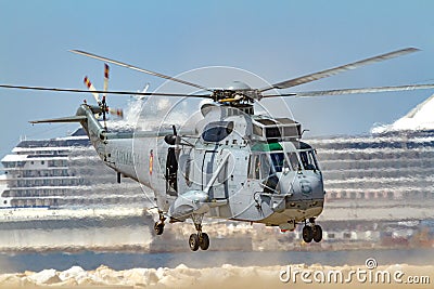 Helicopter Seaking Editorial Stock Photo