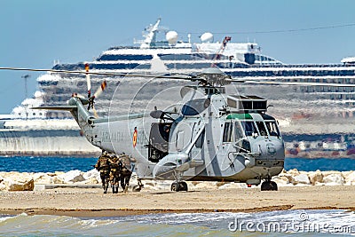 Helicopter Seaking Editorial Stock Photo