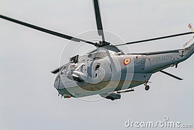 Helicopter Seaking Editorial Stock Photo