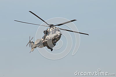 The helicopter for troop transport, casualty evacuation, and combat search and rescue duties Editorial Stock Photo