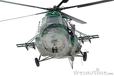 Helicopter Ukrainian Army Mil Mi-8 Editorial Stock Photo