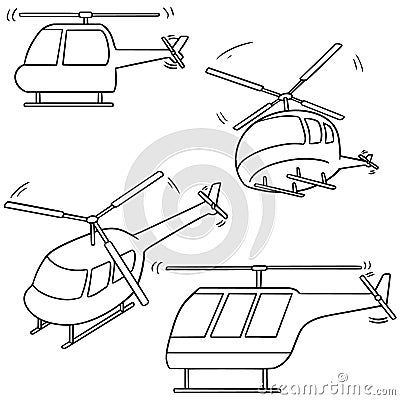 Helicopter Vector Illustration