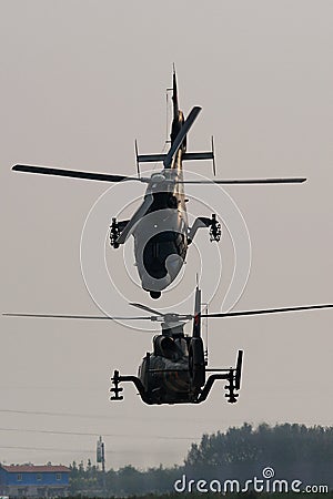 helicopter WZ-9 Stock Photo