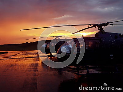 Helicopters Stock Photo