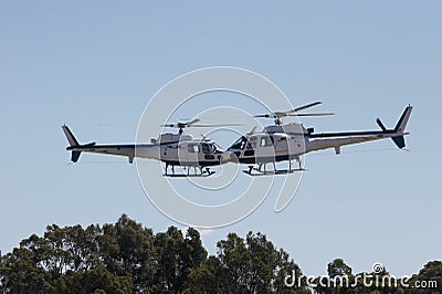 Helicopters Stock Photo