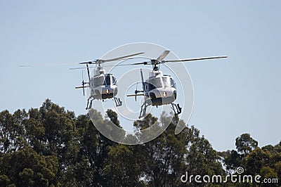 Helicopters Stock Photo