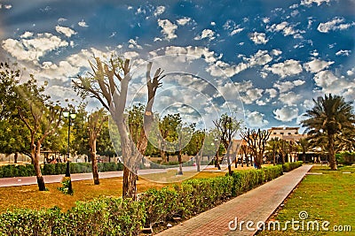 Helio Park in Ajman Stock Photo