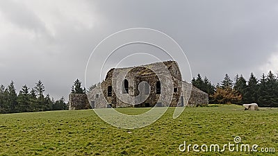 Hellfire club, old hunting loddge on Montpelier Hill in Dublin, IReland Stock Photo