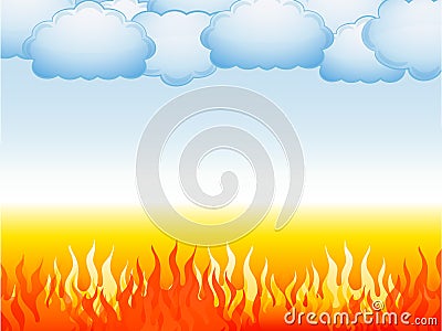 Hell and heaven Vector Illustration