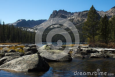 Hell Roaring Lake in October Stock Photo