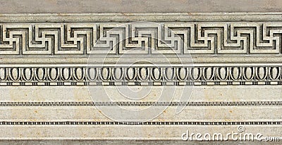 Architectural pattern of a historic building Stock Photo