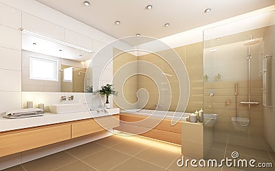 Helles Badezimmer Stockfoto - Bild: 30688940