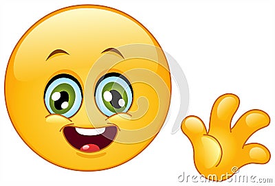 Hello emoticon Vector Illustration