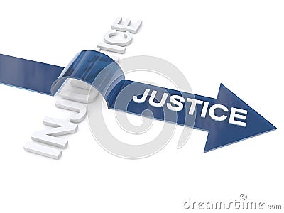 Hello i am your assistantjustice over injustice Stock Photo