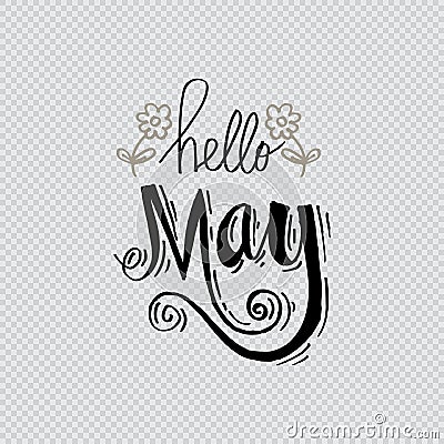 Hello May Vector Illustration