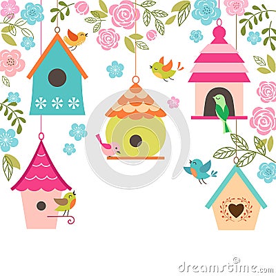 Hello spring Vector Illustration