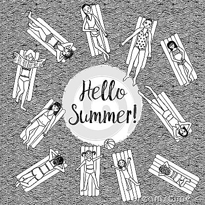 Hello Summer! Vector Illustration
