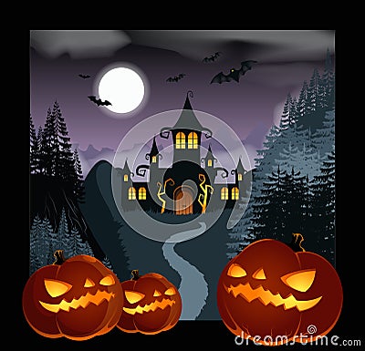 Helloween Background Vector Illustration