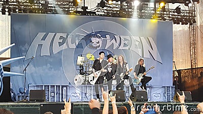 Helloween on stage Editorial Stock Photo