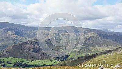 The Helm Crag and Steel Fell ridges, Lake District Stock Photo