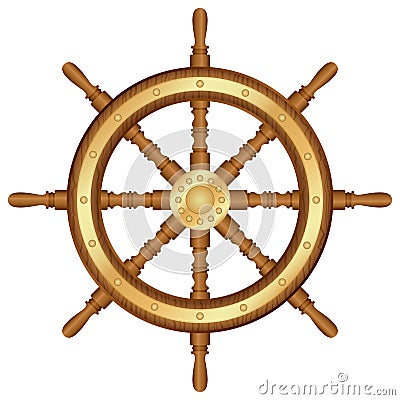 Helm wheel Vector Illustration