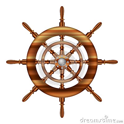 Helm wheel Vector Illustration