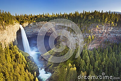 Helmcken Falls in Wells Gray Provincial Park, Canada Stock Photo