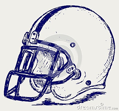 Helmet football Vector Illustration