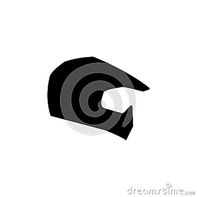 Helmet icon isolated on white background. Motorcycle helmets. Racing helmet Vector Illustration