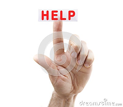 Help Button Stock Photo