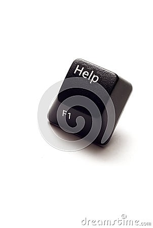 Help button from computer keyboard Stock Photo