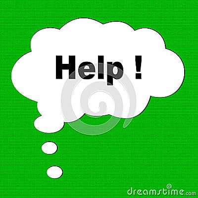 Help button isolated Stock Photo