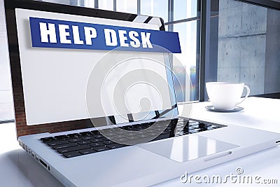 Help Desk Cartoon Illustration