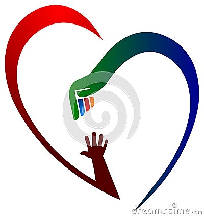 Help heart Vector Illustration