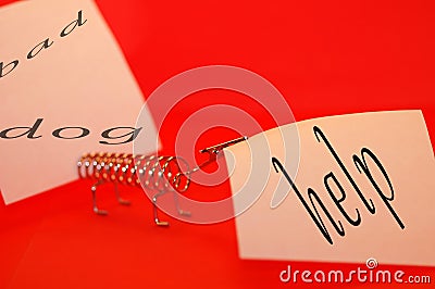 Help message Stock Photo