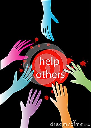 Help others and save the Earth. Stock Photo