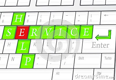 Help and service concept Stock Photo