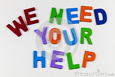 Help support advice feedback charity partnership teamwork volunteer donation Stock Photo