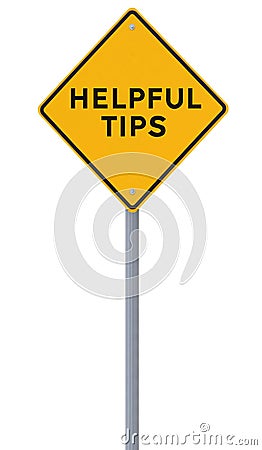 Helpful Tips Stock Photo