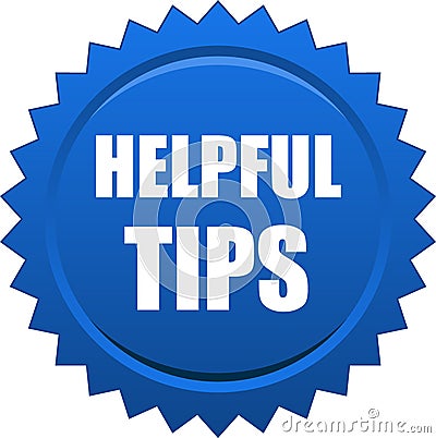 Helpful tips seal Vector Illustration