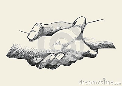 Helping Each Other Vector Illustration