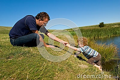 Helping Hand Stock Photo