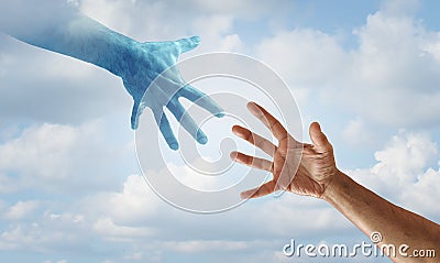 Helping Hand Concept Stock Photo