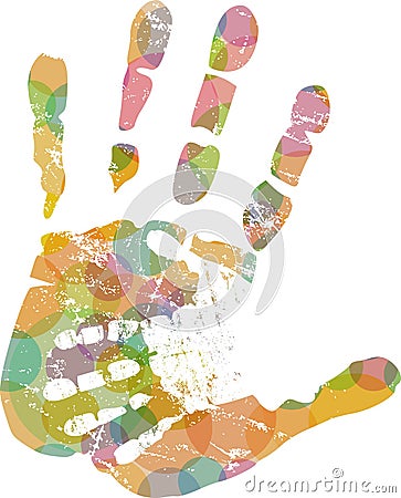 Helping hand, vector illustration Vector Illustration